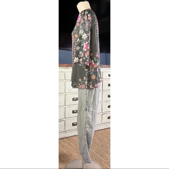Johnny Was Forza Carson Silk Floral Blouse XS - Picture 8 of 12